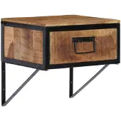 vidaXL Table de chevet 40x35x40 cm bois de manguier massif