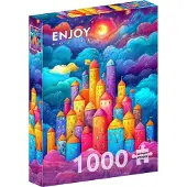 Enjoy Puzzle Puzzle 1000 pièces Enjoy – Forteresse des Nuages