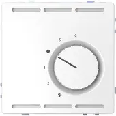 Merten MEG5762-6035 Régulateur de température ambiante 230V avec contact inverseur et plaque centrale D-Life lotosweiß