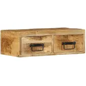 vidaXL Armoire TV murale 60x30x19 cm Bois de manguier rugueux