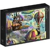 Grafika Puzzle « La grande course de ballons des chats » – 1 000 pièces – Puzzle en carton