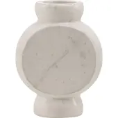 Mr. Stoned Vase en Marbre Circle Blanc