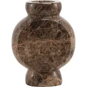 Mr. Stoned Vase en Marbre Circle Brun