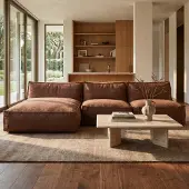Popsofa Canapé d'angle modulaire intérieur Kiki Bouclé Cuivre