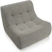 Popsofa Fauteuil Rave Bouclé brun