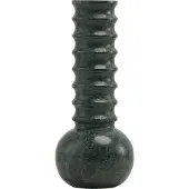 Mr. Stoned Vase en Marbre Cannelé Vert