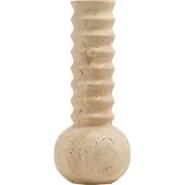 Mr. Stoned Vase en Marbre Cannelé Travertin