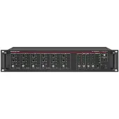 Monacor Préamplificateur Public Adress PA-6040MPX 4 zones, Table de mixage, Noir