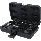 Ks Tools Jeu de profilés spéciaux de service d'huile 3/8" pour bouchons de vidange en plastique, 9 pièces - 150.1040