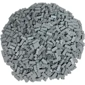 LEGO 100x brique 1x3, gris clair