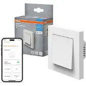 Osram SMART+ WiFi Matter interrupteur mural, 1 canal, 10AX, IP20, blanc, interrupteur relais, encastré, 27mm