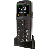 Beafon SL260 LTE - 4G, Silver Line, Großtastenklapphandy, schwarz-silber