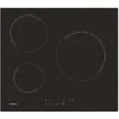 Candy Table de cuisson vitrocéramique 60cm 3 feux 5500w noir - - CH63CT -