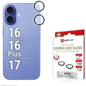 Displex CamGlass Single Protection caméra pour Apple iPhone 16 / 16 Plus / 17 - Clear