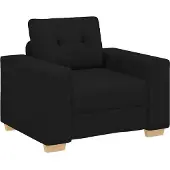 vidaXL Fauteuil noir 100x78x80 cm Tissu