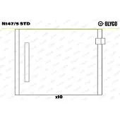 GLYCO Coussinet d'arbre à cames N147/5 STD