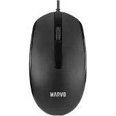 MARVO MS003 schwarz / optische Maus / 1000 DPI / USB / 1,25 m (Filaire), Souris, Noir