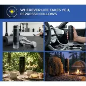 Chiato Cafetière à expresso portative brewPLAY Smart – noir