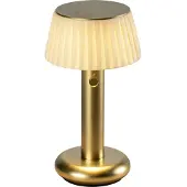 Konstsmide Lampe de table dorée Grasse Rechargeable