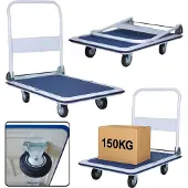 Lean Chariot d'entrepôt de transport à plate-forme jusqu'à 150 kg