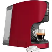 Bialetti Machine à café Bundle DAMA ESE avec 30 dosettes ESE Rouge
