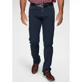 Wrangler - Jeans pour hommes - Coupe classique - Fil rouge - Bleu marine et noir