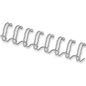 Fellowes Baguettes à relier en métal , format 8 mm, 100 p., pour perforelieuses à baguette métal 34 trous, argent, 100