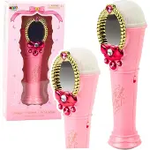 Lean Sport Miroir magique avec microphone USB, lecteur MP3, lumières et effets sonores, couleur rose