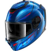 Shark Spartan GT Pro Carbon Mekarium, casque intégral ,Bleu Foncé/Bleu/Orange ,M