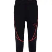 La Sportiva Triumph Tight 3/4 W, Course en montagne, Femme, Collant, K00P02 Noir/Hibiscus, XL -
