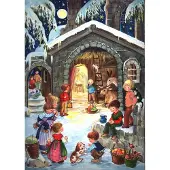Sonstige Verlage Calendrier de l'Avent "À la crèche"
