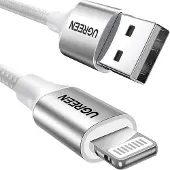 UGREEN Câble Lightning Do Usb 2.4A Us199, 2M (Srebrny)