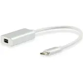Equip Mini DisplayPort — USB Typ C (15 cm), Adaptateur données + vidéo, Blanc
