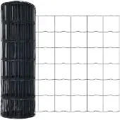 vidaXL Clôture Euro, 0,6 x 50 mètres, fer revêtu de PVC, gris