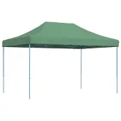 vidaXL Tente de réception pliable Pop-Up verte 440x292x315 cm