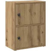 vidaXL Bibliothèque chêne artisanal 40x24x52 cm bois d'ingénierie