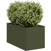 vidaXL Jardinière vert olive 40x80x40 cm acier laminé à froid