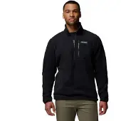 Columbia Jasper Ridge Pebbled Half Zip Fleece Noir L Homme