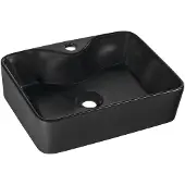 Hak BALENA lavabo en céramique 48x37 cm, noir mat