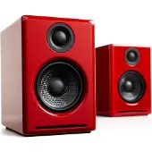 Audioengine A2+ (1 paire, 60 W), Enceinte hifi + home cinéma, Rouge