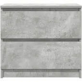 vidaXL Armoire TV gris béton 60x35x54 cm Bois composite