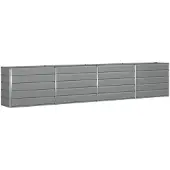 vidaXL Jardinière Gris Clair 480 X 50 X 45 Cm Acier Galvanisé