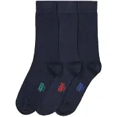 Dim Mi-Chaussettes Classique Coton X3 Bleu Homme Basic Coton