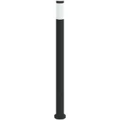 vidaXL Borne d'éclairage avec capteur 110 cm acier inoxydable IP44
