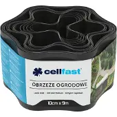 Cellfast Bordure ondulée - Rouleau de 9m - 10cm - Noir