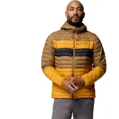 Columbia Powder Pass Jacket Jaune,Marron S Homme