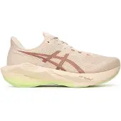 Asics Chaussure de course 'Novablast 6' beige / marron / vert fluo