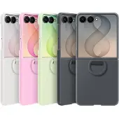 Samsung Silicone Ring Magnet Coque De Téléphone Pour Z Flip8 Blanc