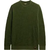 Superdry Textured Sweater Vert 2XL Homme