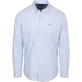 New zealand auckland NZA Chemise Kawhie Rayée Bleu Clair
